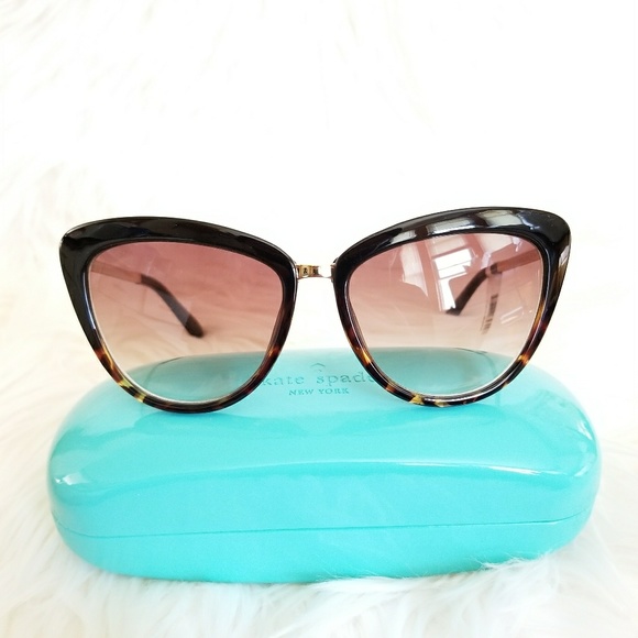 kate spade Accessories - Kate Spade Cissy Cat Eye Leopard Black Sunglasses